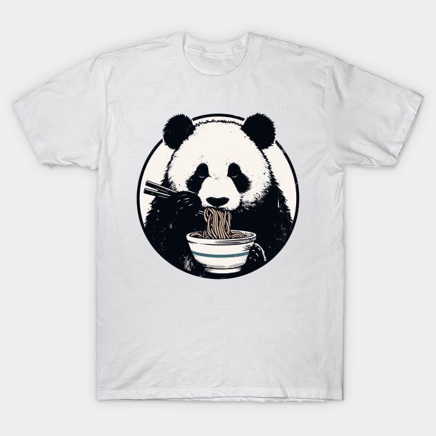 Ramen Panda T-Shirt by TomFrontierArt